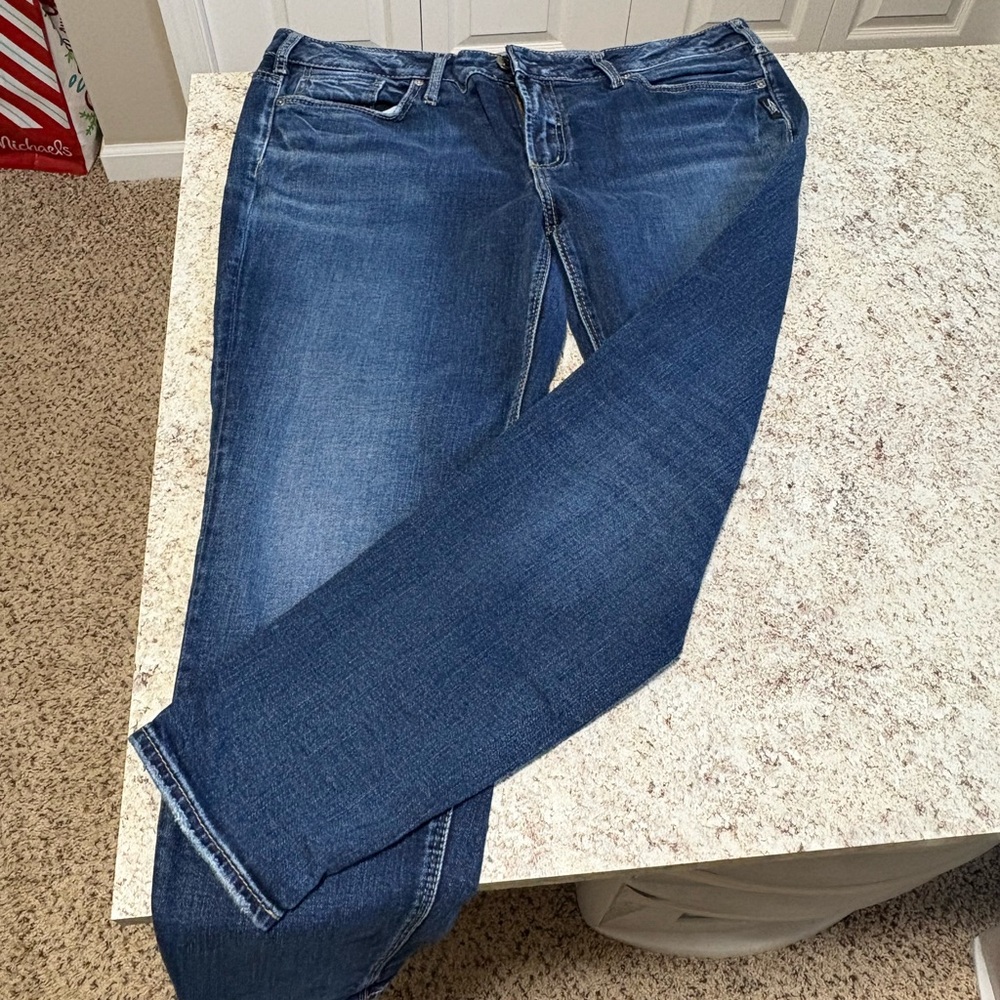 Silver Jeans Women's Dark Blue Skinny Jeans 16/L29